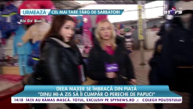Deea Maxer se &icirc;mbracă din piață: "Dacă aveți gust și știți să vi le alegeți cu siguranță găsim și produse de calitate"