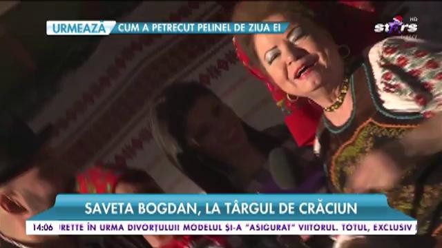 Saveta Bogdan, la T&acirc;rgul de Crăciun. Artista are o surpriză pentru bucureșteni