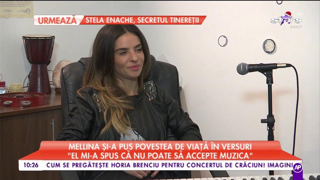 Mellina și-a pus povestea de viață &icirc;n versuri: &bdquo;El mi-a spus că nu poate să accepte muzica&rdquo;