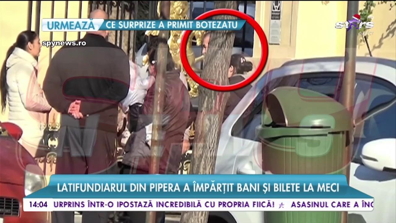 Coadă la palatul lui Gigi Becali. Latifundiarul din Pipera a &icirc;mpărțit bani și bilete la meci