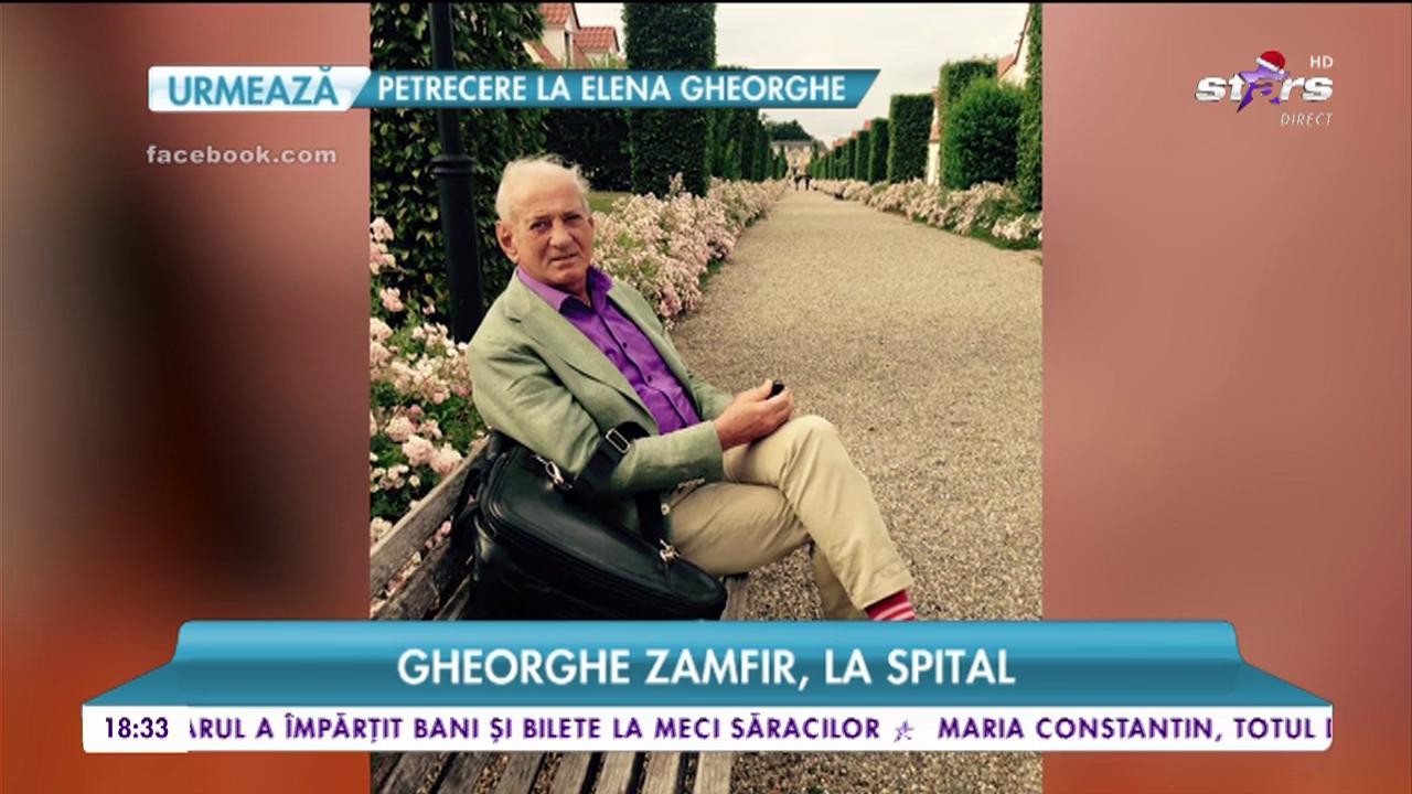 Gheorghe Zamfir, la spital