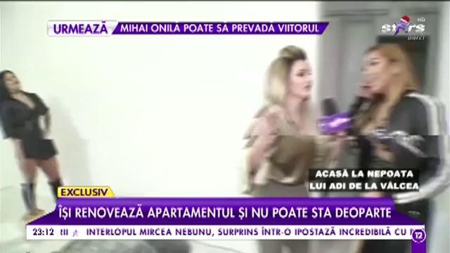Nepoata lui Adi de la V&acirc;lcea, sexy &icirc;n orice moment. Diva &icirc;și renovează apartamentul și nu poate sta deoparte