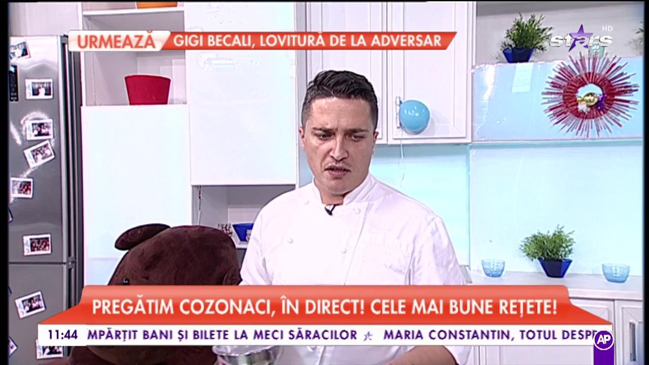 Chef Gheorghe Mircea pregătește cozocanci, &icirc;n direct! Cele mai bune rețete!