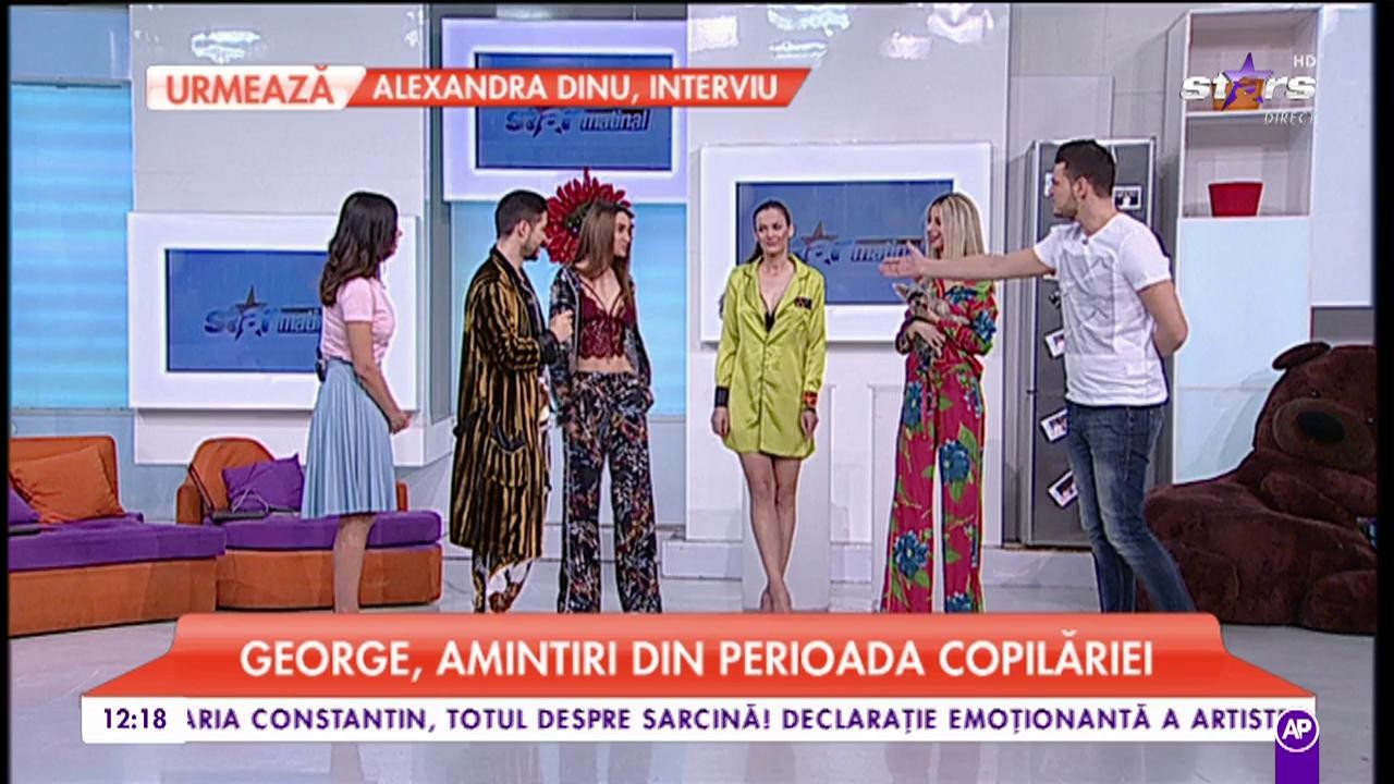 George, apariție nonconformistă. Artistul a realizat pijamale pentru petrecere