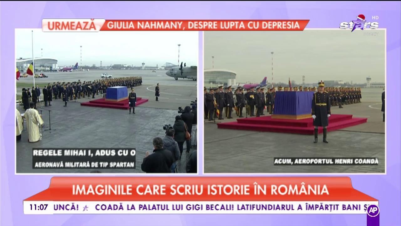 Imaginile care scriu istorie. Trupul Majestății Sale, Regele Mihai a ajuns &icirc;n Rom&acirc;nia