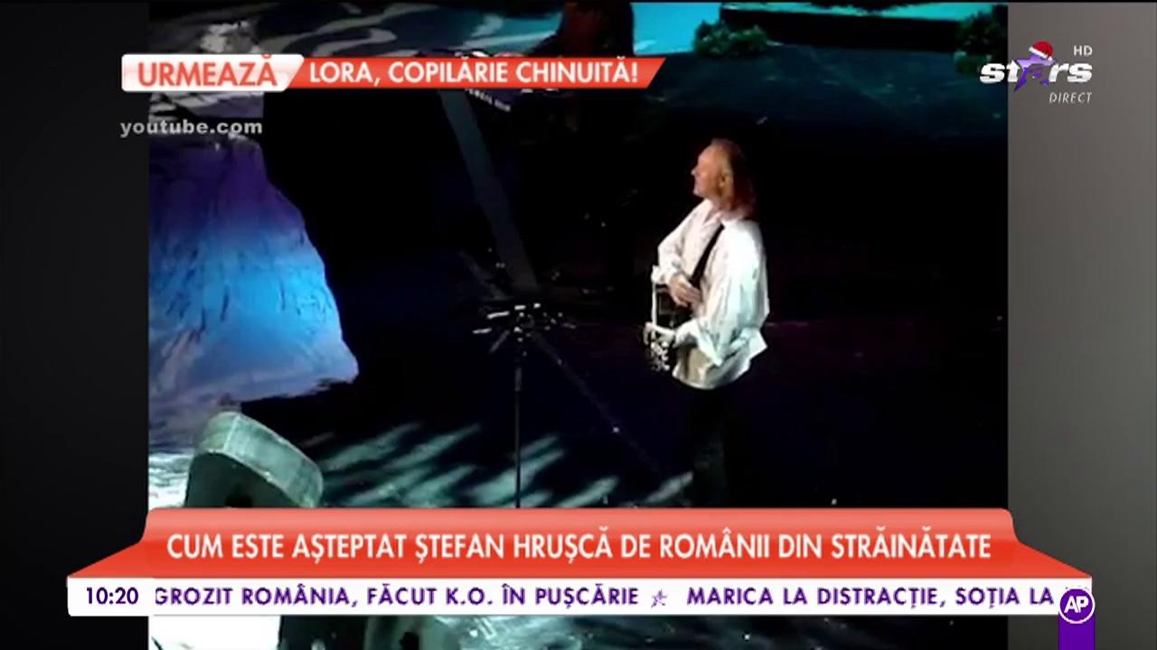 Ștefan Hrușcă, simbolul sărbătorilor. Cum este așteptat artistul de Rom&acirc;nii din străinătate