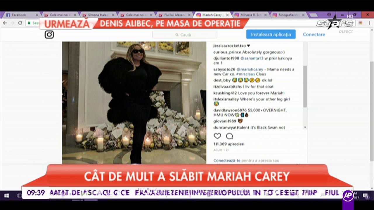 C&acirc;t de mult a slăbit Mariah Carey. Vedeta americană a dat jos 32 de kilograme