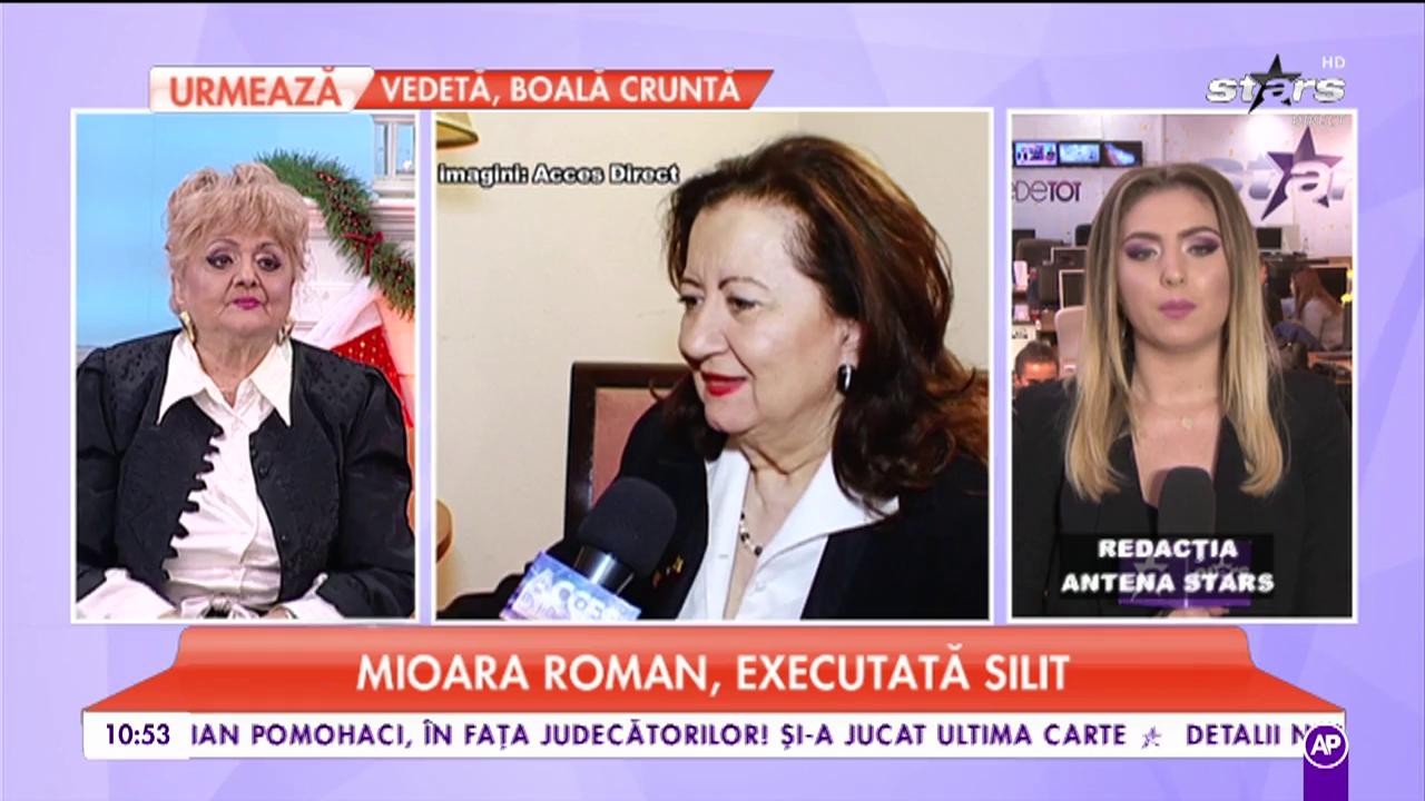 Mioara Roman, executată silit: &rdquo;Nu știu cum poate să facă față problemelor&rdquo;