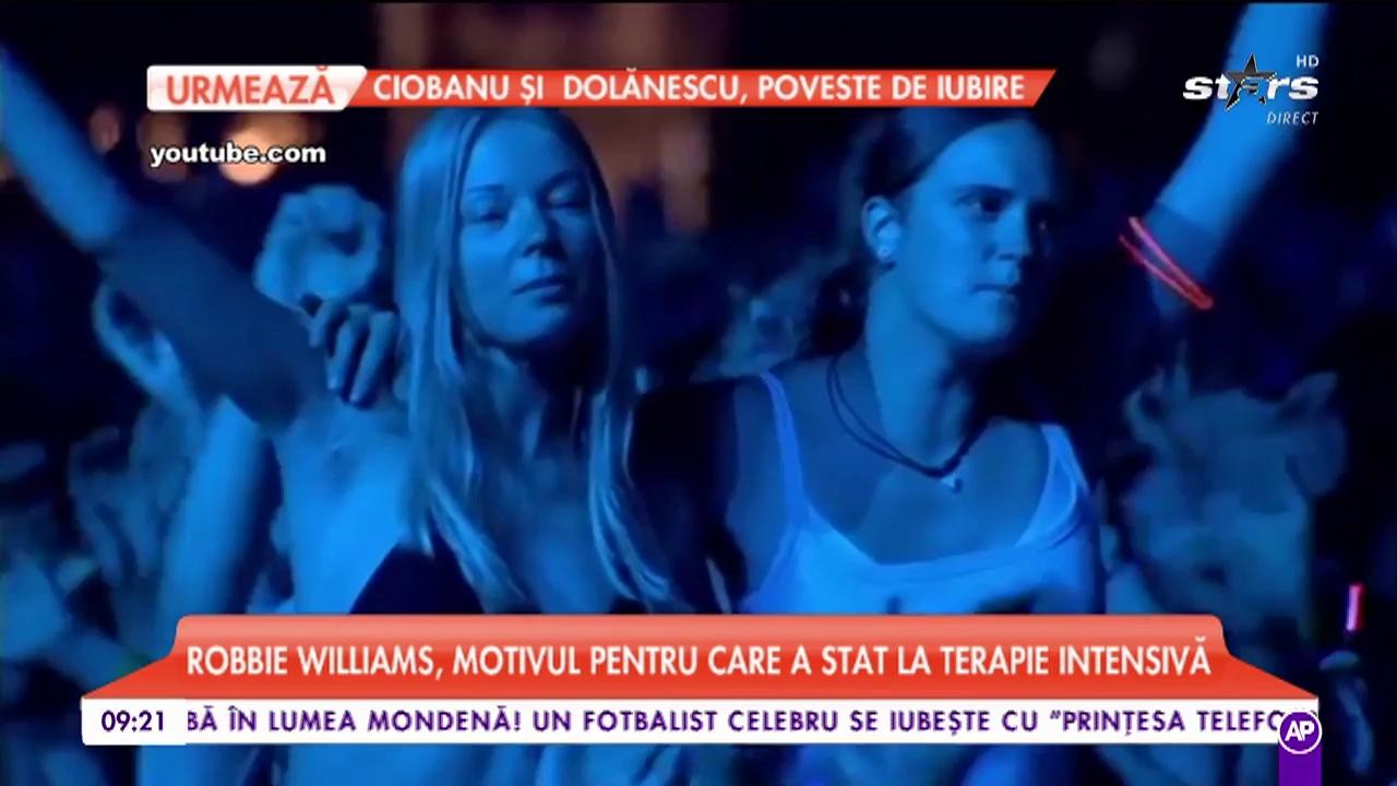 Robbie Williams, motivul pentru care a stat la terapie intensivă. Prin ce clipe cumplite a trecut artistul
