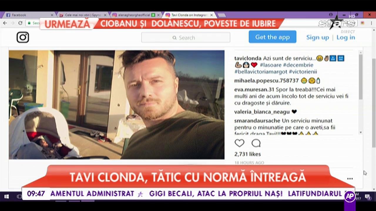 Tavi Clonda, un tătic cu normă &icirc;ntreagă. Vedeta &icirc;și ia responsabilitățile &icirc;n serios
