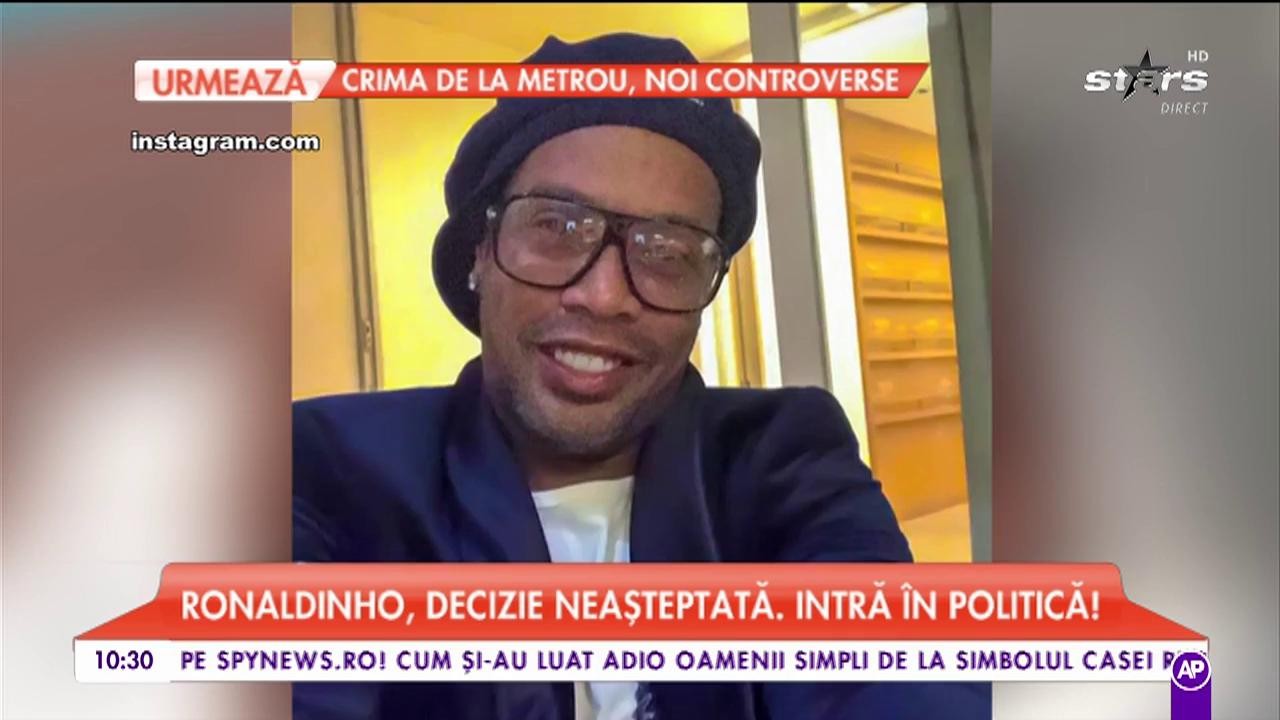 Ronaldinho, decizie neașteptată, fotbalistul intră &icirc;n politică