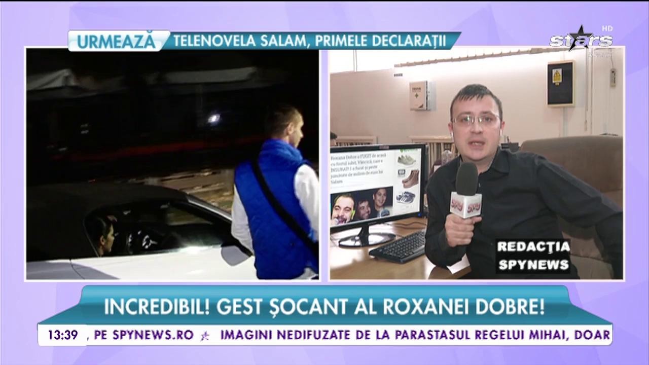 Iubita lui Salam ,Roxana Dobre, a fugit cu banii c&acirc;ntărețului la fostul iubit. Acesta este &icirc;nsurat și a mai &icirc;ncercat să o tenteze