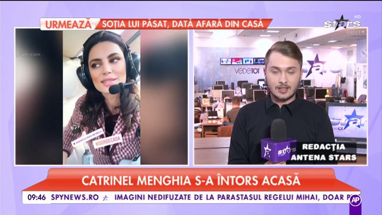 Catrinel Menghia s-a &icirc;ntors acasa. Primul lucru pe care l-a făcum de cum a pus piciorul pe tăr&acirc;m rom&acirc;nesc