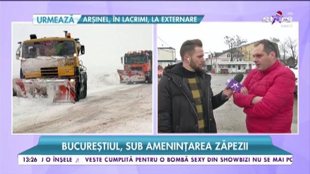 Autoritățile sunt &icirc;n alertă. Bucureștiul, sub amenințarea zăpezii