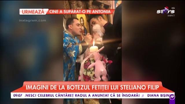Botez de fițe &icirc;n lumea bună! Steliano Filip şi-a creştinat fetiţa