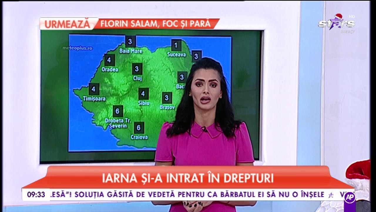 Iarna și-a intrat &icirc;n drepturi. Maximele ajung p&acirc;nă la 5&deg;C