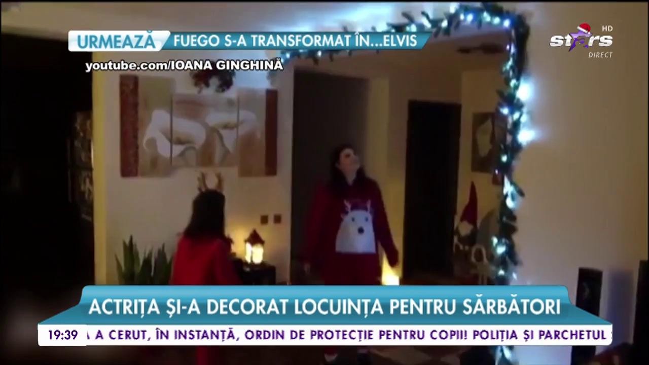 Ioana Ginghină, casă de poveste. Actrița și-a decorat locuința pentru sărbători