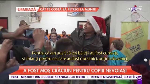 Barack Obama, gest impresionant de sărbători. A fost Moș Crăciun pentru copiii nevoiași