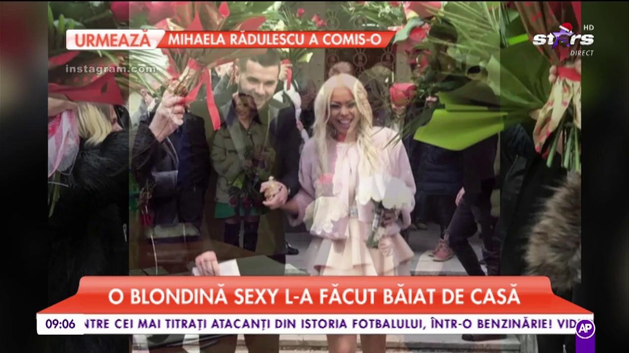 Marele crai Daminuță s-a căsătorit &icirc;n secret. O blondă sexy l-a făcut băiat de casă
