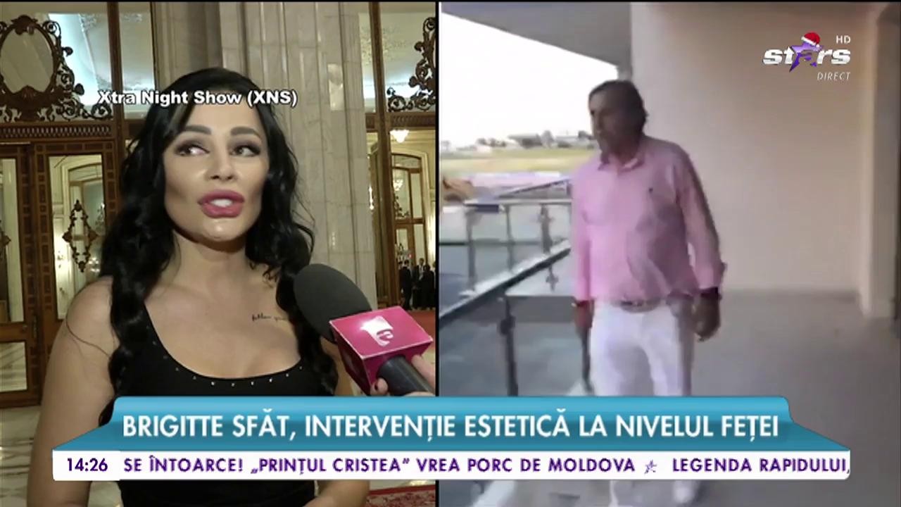 Brigitte Sfăt, intervenție estetică la nivelul feței. Soția lui Ilie Năstase și-a scos c&acirc;teva r&acirc;nduri de piele