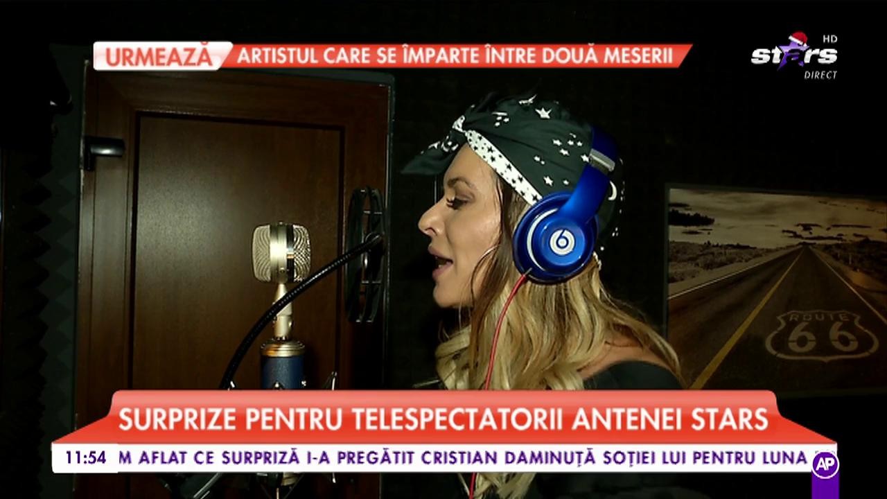 Superize pentru telespectatorii Antenei Stars. Maria Simion ne-a arătat că se pricepe la c&acirc;ntat