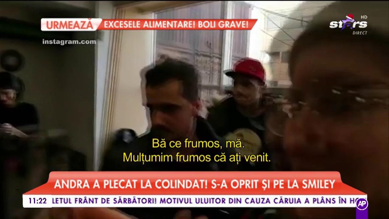 &Icirc;n ajun de Crăciun, Andra a plecat la colindat!