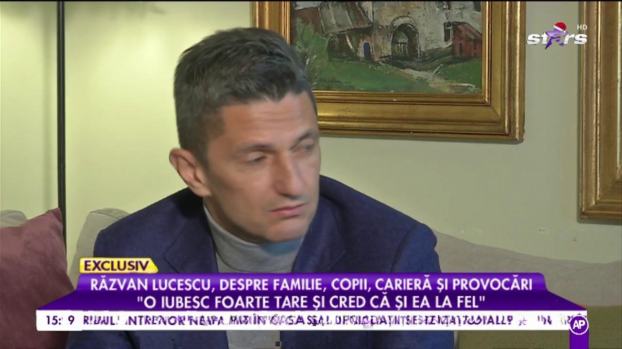 Răzvan Lucescu: „O iubesc și o respect foarte mult pe soția mea”