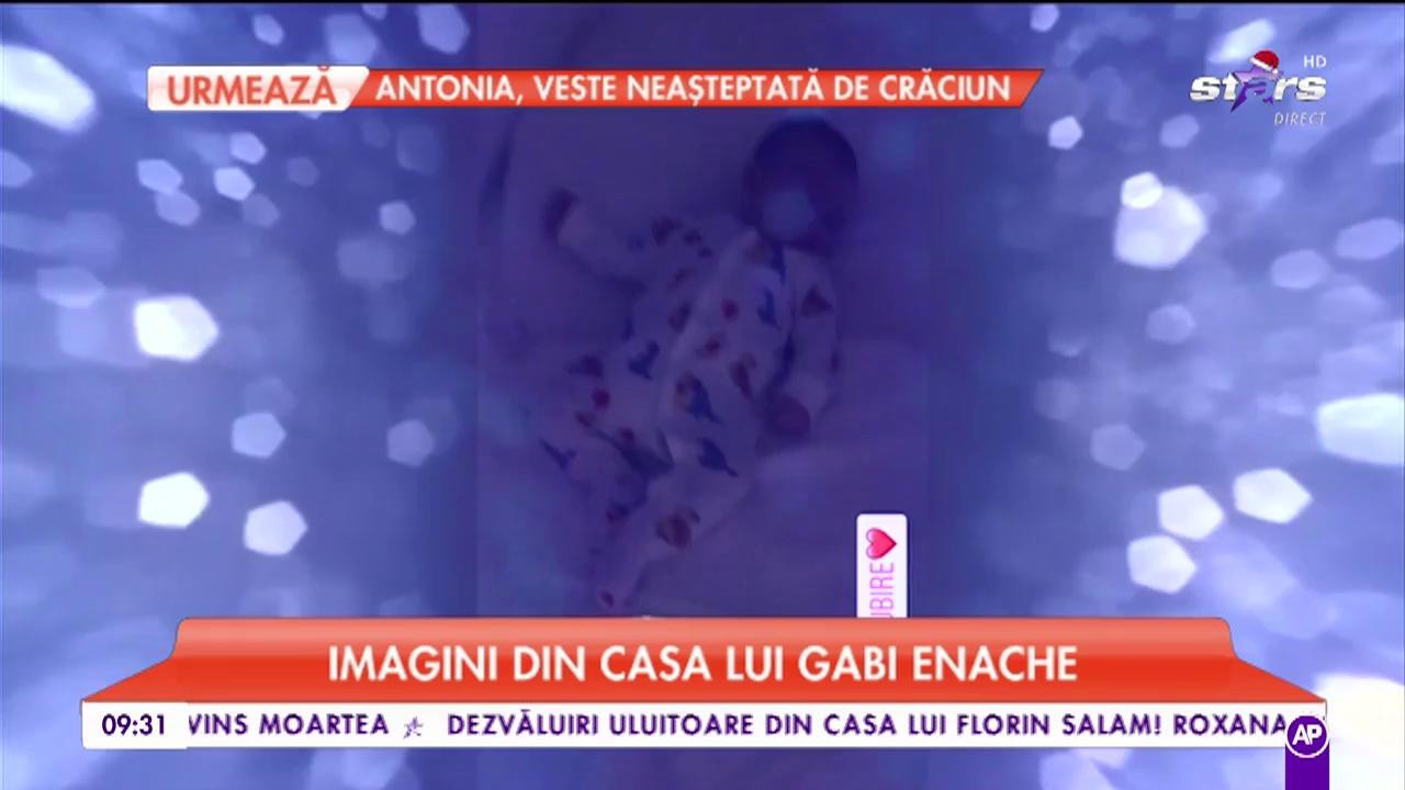 Gabi Enache, primul Crăciun alături de soția Lena