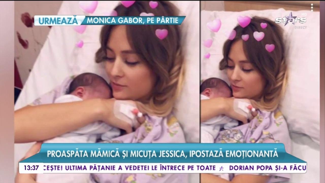 Primele imagini cu sora Deliei și fetița ei