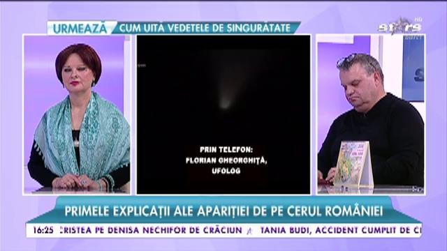 O lumină puternică de formă sferică, deasupra Rom&acirc;niei