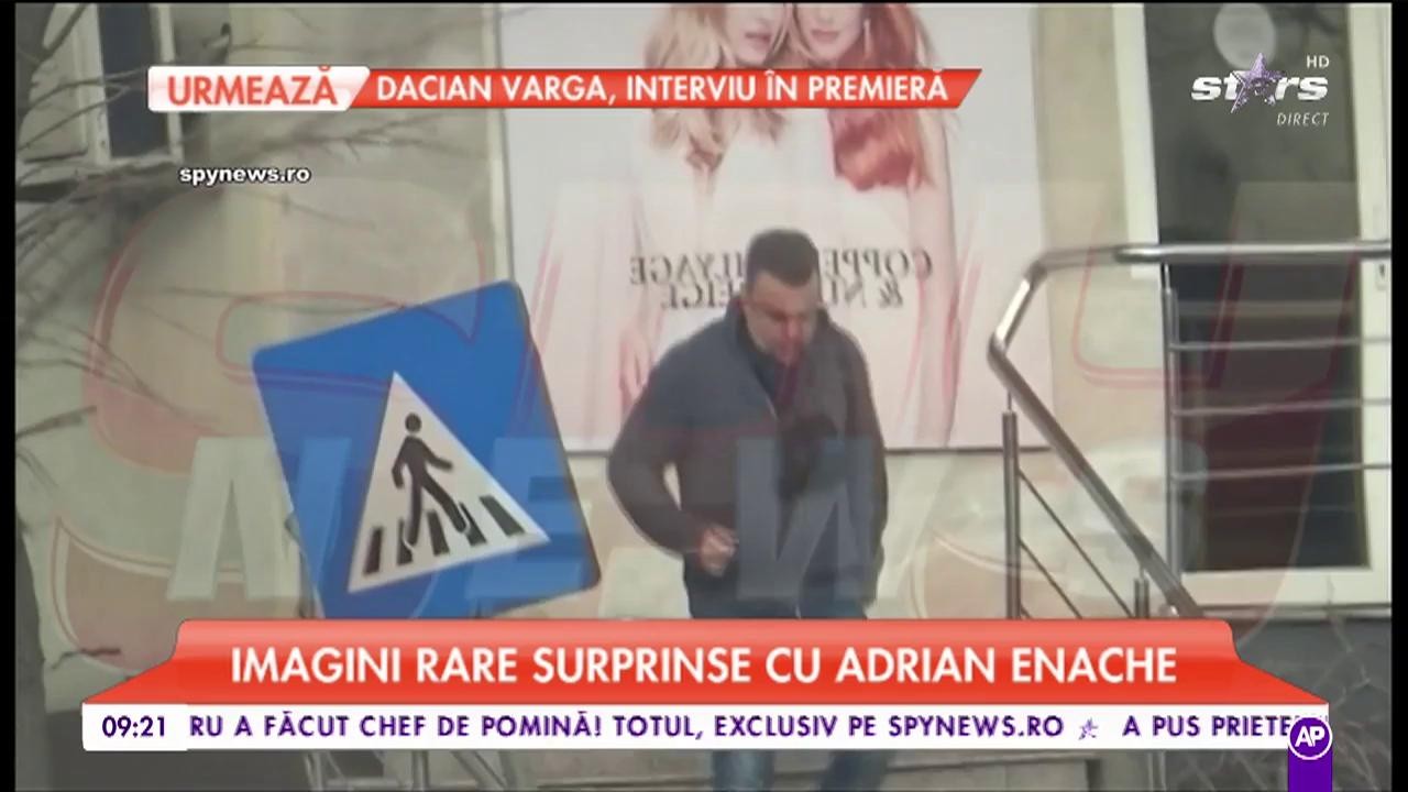 Imagini rare surprinse cu Adrian Enache. Cum se pregătește artistul de Revelion