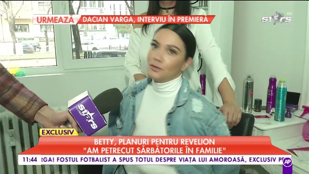 Betty Salam, planuri pentru Revelion: ”Am petrecut sărbătorile în familie”