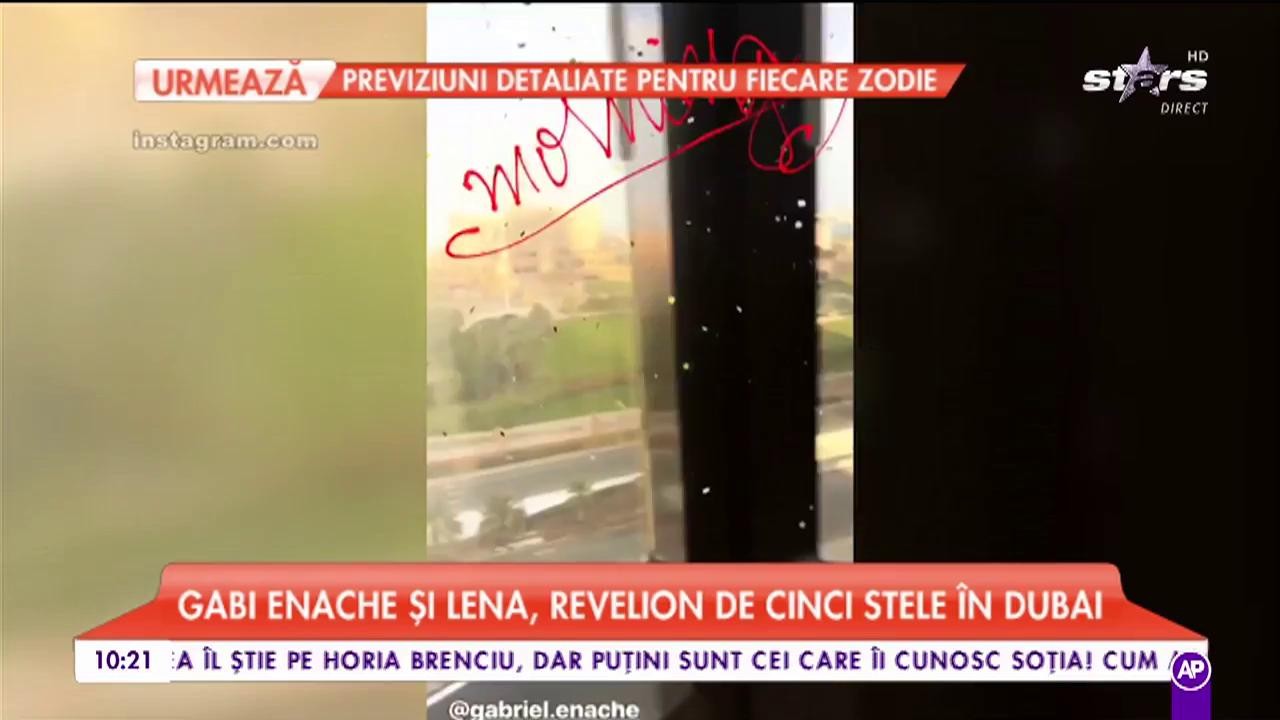 Gabi Eanche si Lena, Revelion de cinci stele în Dubai