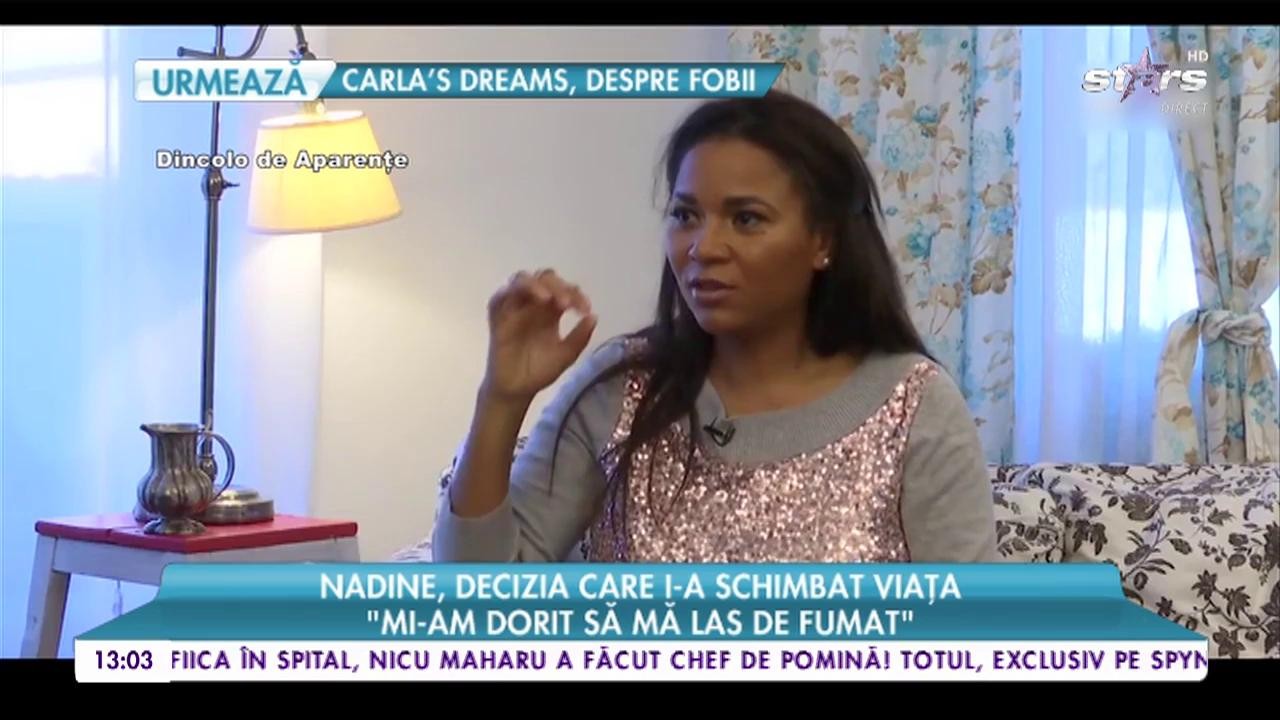 Nadine, decizia care i-a schimba viața: &rdquo;Mi-am dorit să mă las de fumat&rdquo;