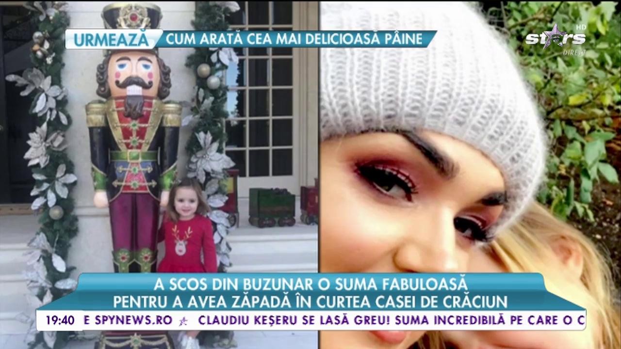 A scos din buzunar o sumă fabuloasă. Tamara a vrut să se dea cu fetița pe derdeluș &icirc;n Los Angeles