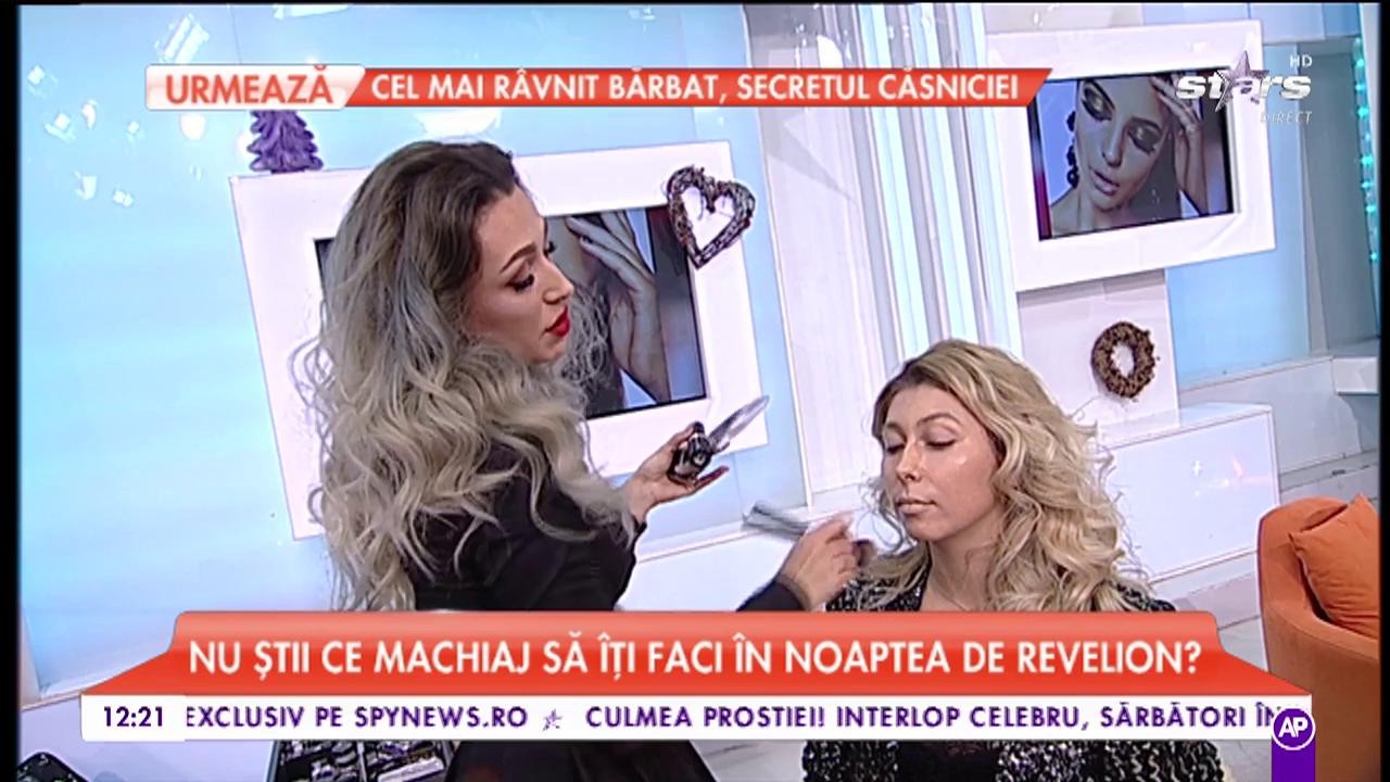 Make-up artistul Florina Iosif, demonstrație în direct. Ești pregătită pentru petrecerea din seara asta