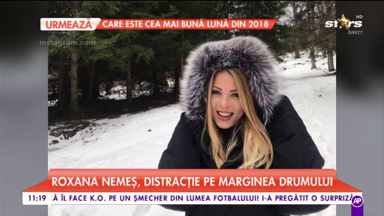 Roxana Nemeş a petrecut trecerea dintre ani la munte