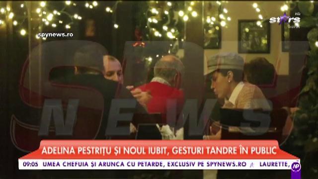 Adelina Pestriţu și noul iubit, gesturi tandre în public