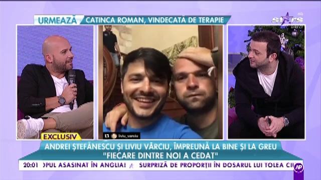 Andrei Ștefănescu și Liviu V&acirc;rciu &icirc;mpreuna la bine și la greu: &rdquo;Am visat că m&acirc;ncăm bine și că ne str&acirc;ngem copiii &icirc;n brațe&rdquo;