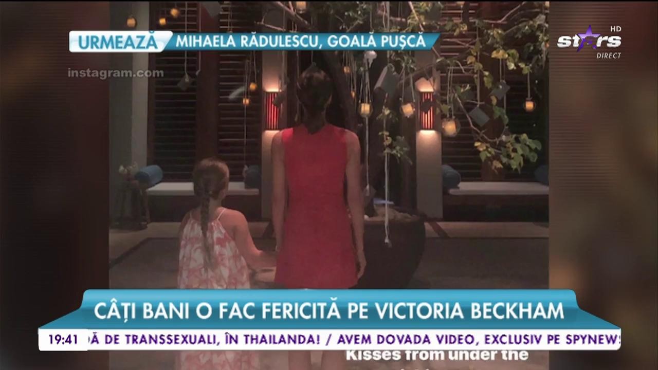 C&acirc;ți bani o fac fericită pe Victoria Beckham. Fostul fotbalist și-a dus familia &icirc;ntr-un resort de lux