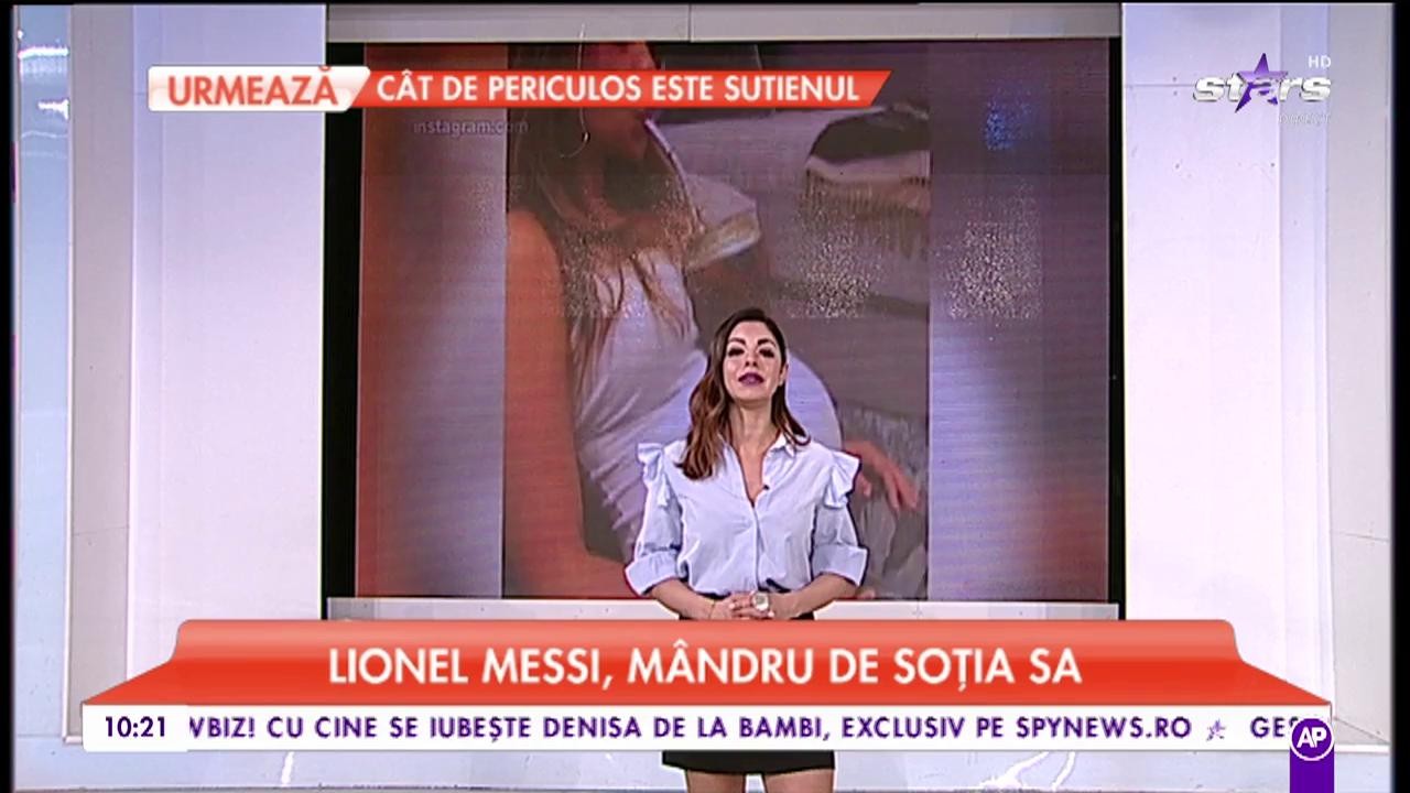 Lionel Messi, mândru de soția sa. Cei doi urmează să devină părinți