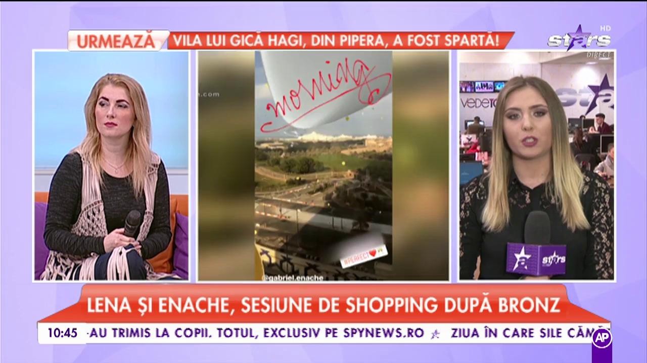 După ce s-au spart în figuri în vacanța din Dubai, Lena și Enache, sesiune de shopping după bronz