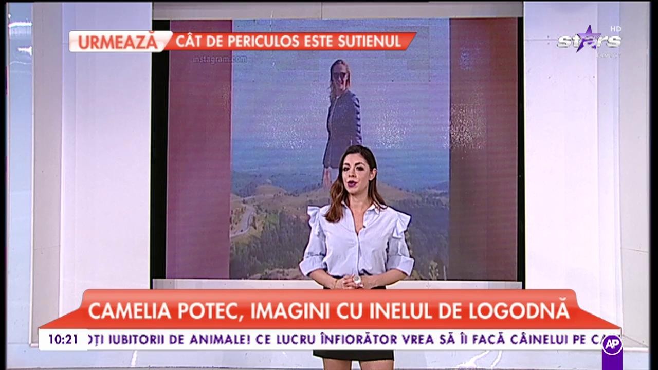 Camelia Potec s-a logodit, imagini cu inelul de pe degetul sportivei