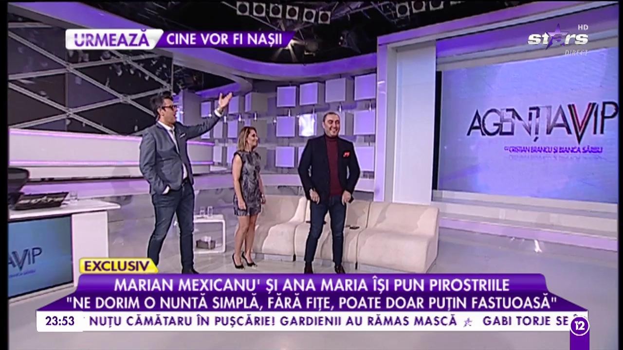 Marian Mexicanu' și Ana Maria &icirc;și pun pirostiile