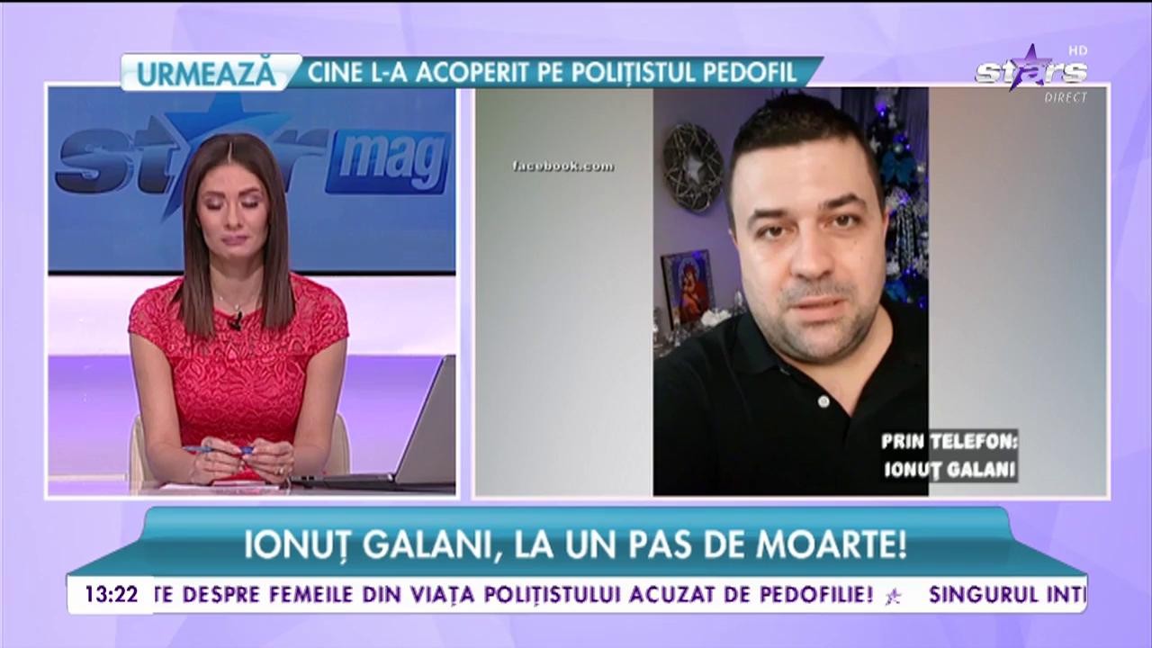 Ionuţ Galani, la un pas de moarte: "Nici la un an de la operație nu pot să măn&acirc;nc foarte mult"