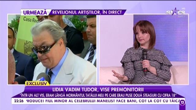 Lidia Vadim Tudor: &bdquo;Mama &icirc;l visează pe tata &icirc;n fiecare noapte, &icirc;l vede merg&acirc;nd prin casă&rdquo;