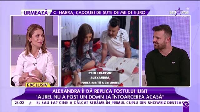 Alexandra &icirc;i dă replică fostului iubit: &bdquo;Aurel nu a fost un domn la &icirc;ntoarcerea acasă&rdquo;