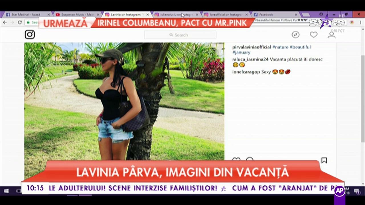 Lavinia Pârva, imagini din vacanță