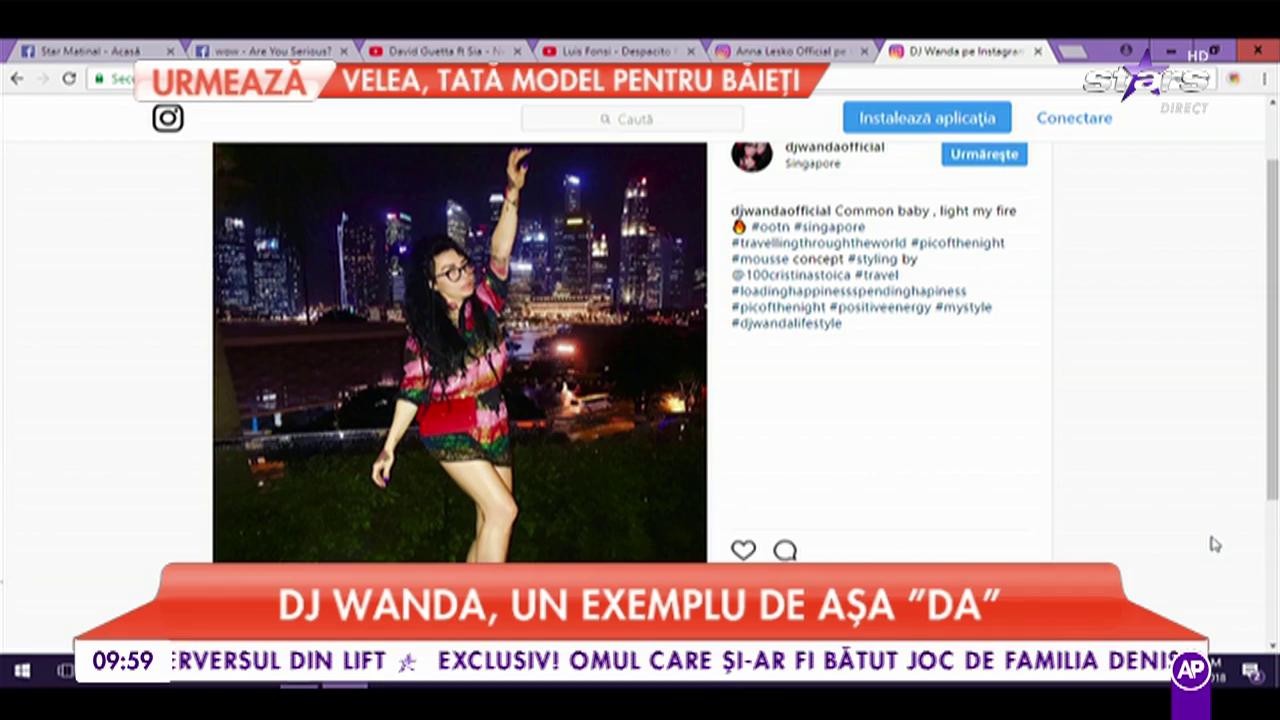 DJ Wanda, un exemplu de așa ”da”. Vedeta a plecat în Singapore