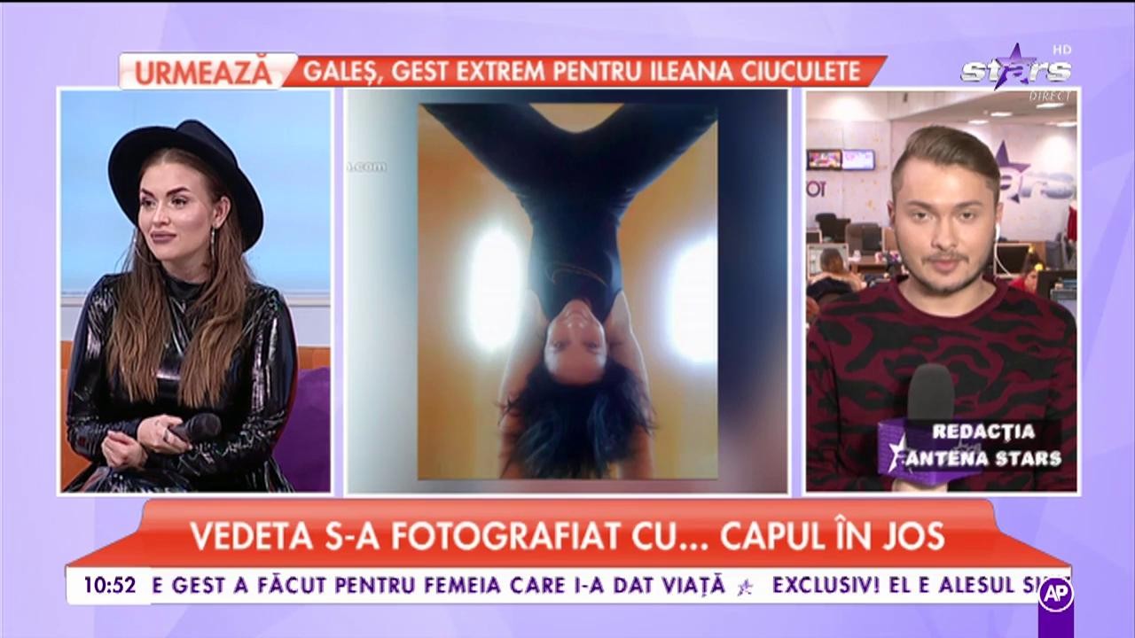 Andreea Marin și-a luat lumea în cap. Vedeta s-a fotografiat cu capul în jos